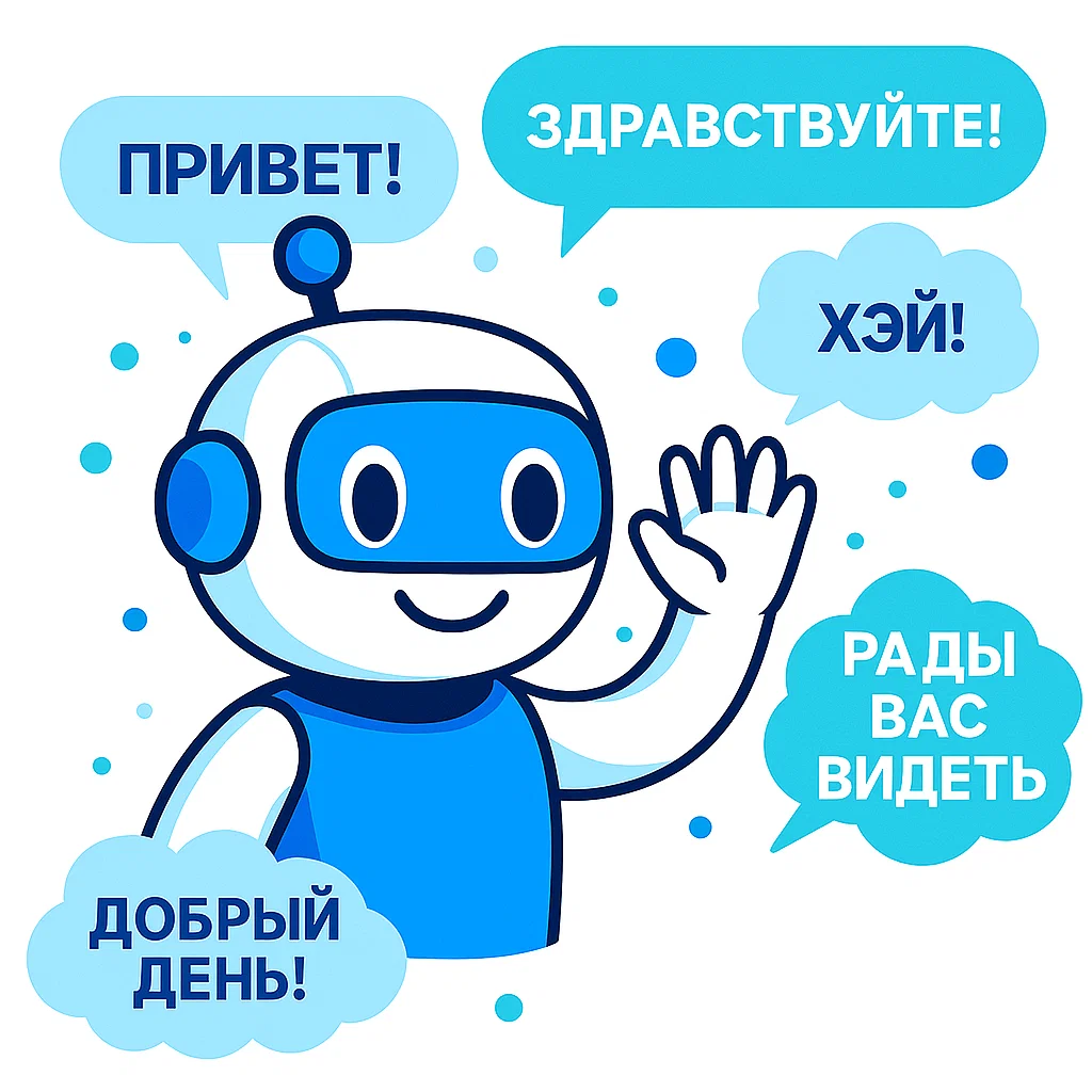 AI с различными приветствиями